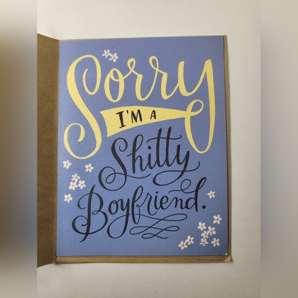 "Sorry I'm a Shi**y Boyfriend" card - Picture 2 of 10